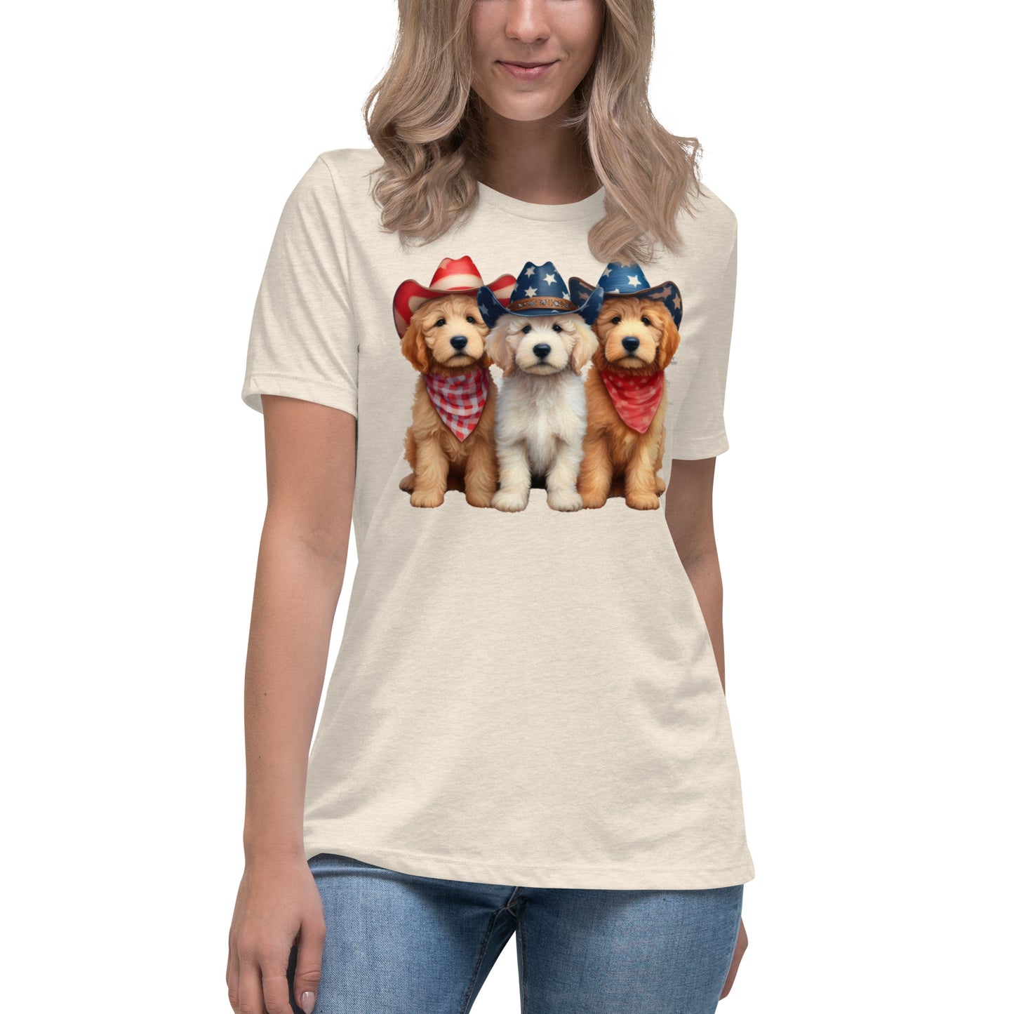 Patriotic Doodles Women's Relaxed T-Shirt