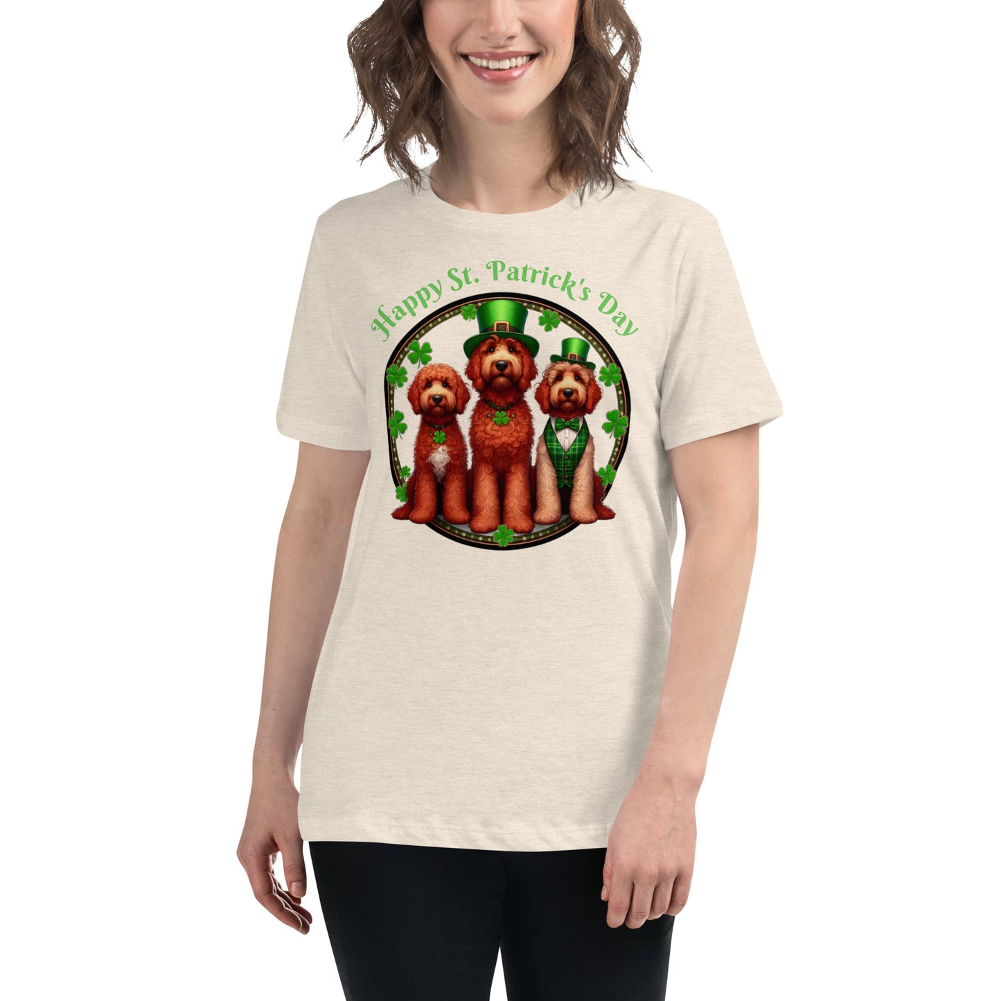 Doodle St. Patrick's Day - Bella Women's Relaxed T Shirt