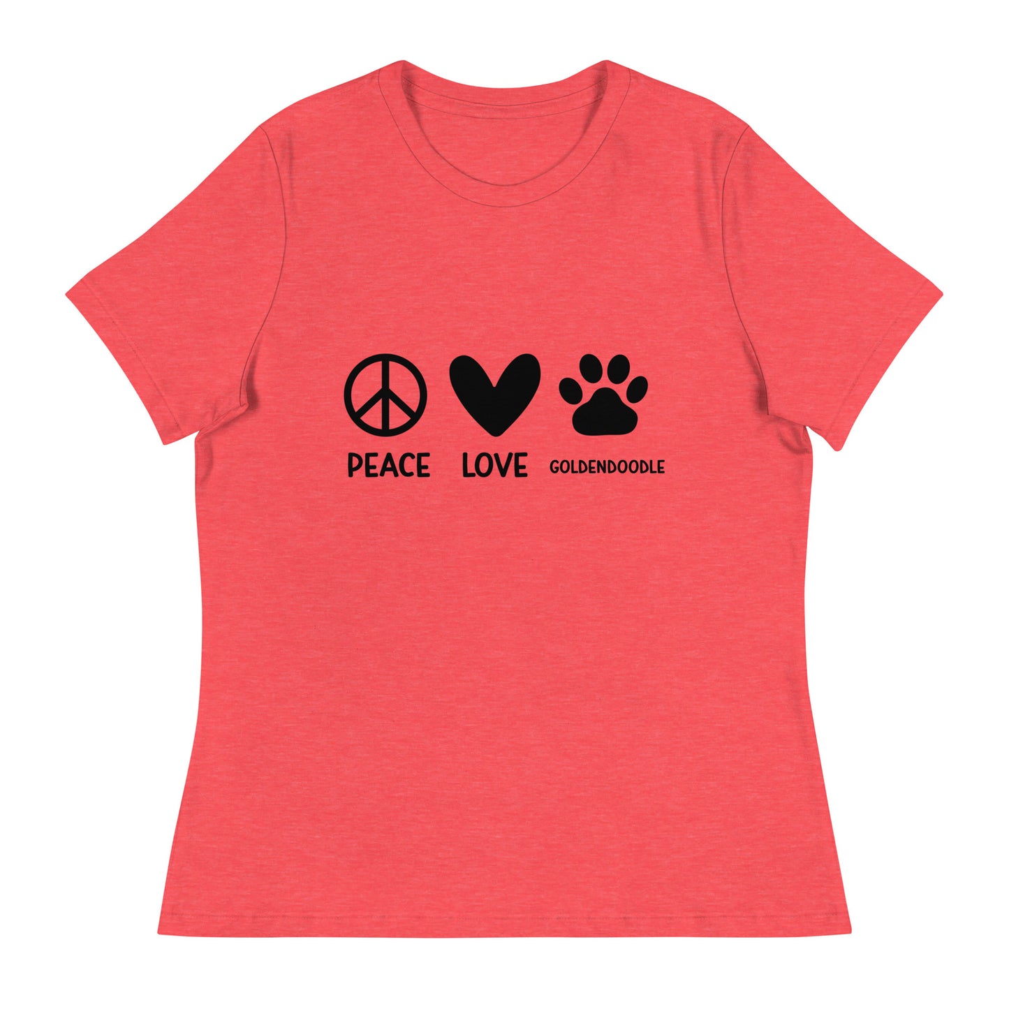 Peace Love Goldendoodle Women's Relaxed T Shirt