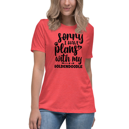 Plans with my Goldendoodle Women's Relaxed T Shirt