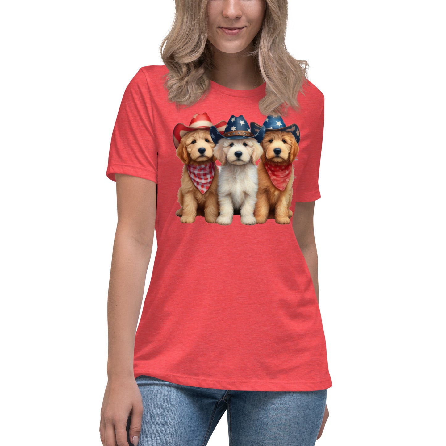 Patriotic Doodles Women's Relaxed T-Shirt