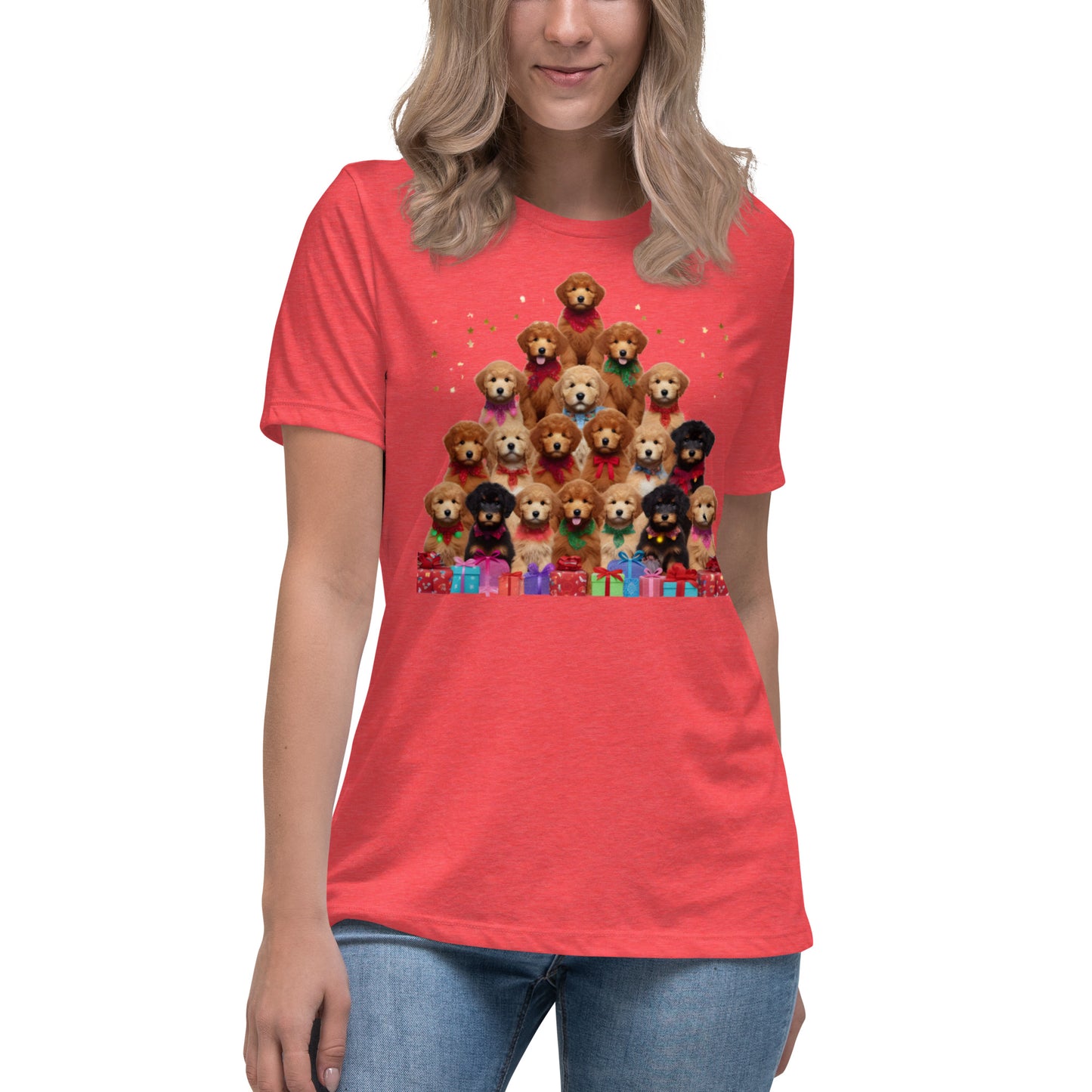 Christmas Tree Doodles Women's Relaxed T-Shirt