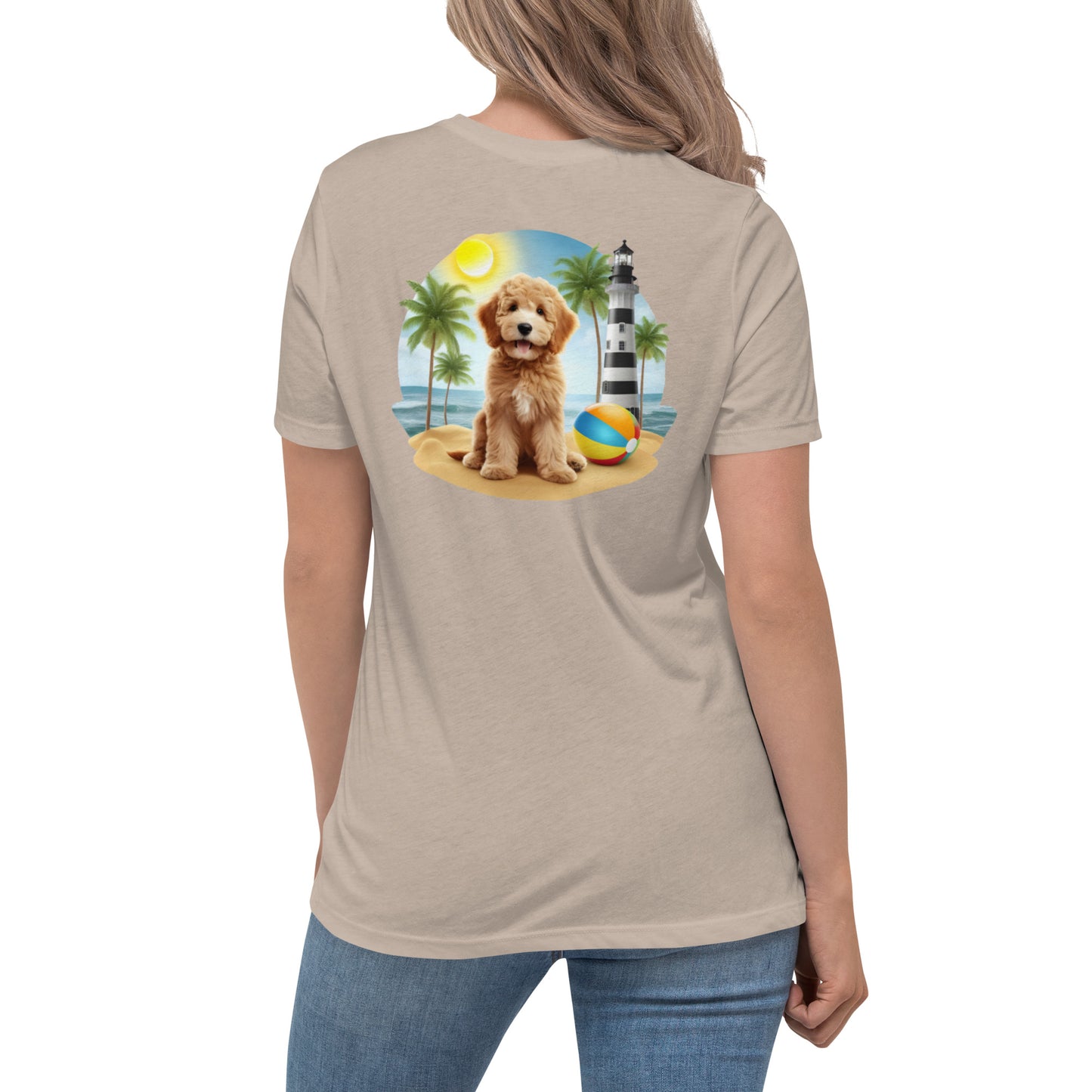 Lighthouse Doodle Women's Relaxed T Shirt