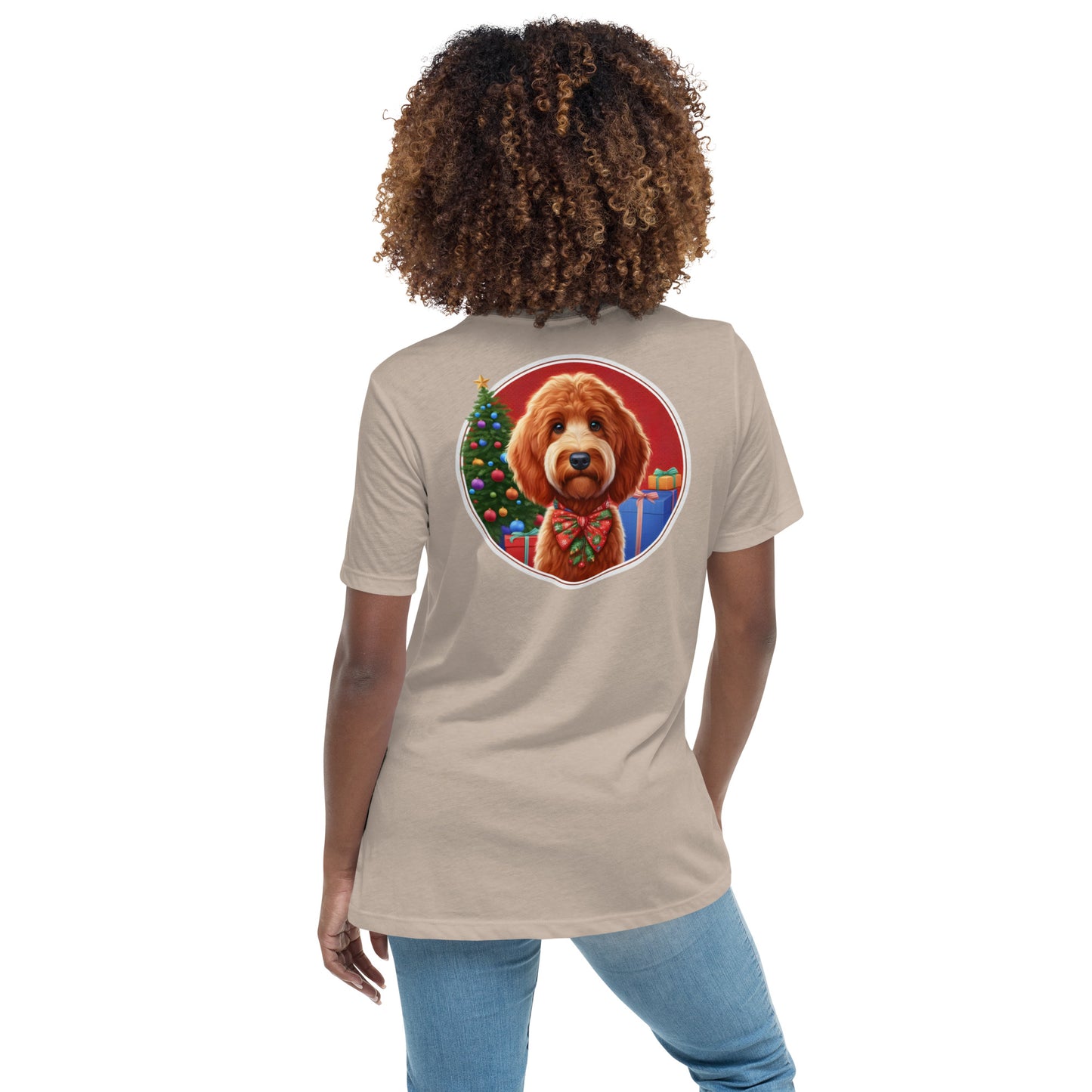 Red Doodle Christmas Women's Relaxed T Shirt