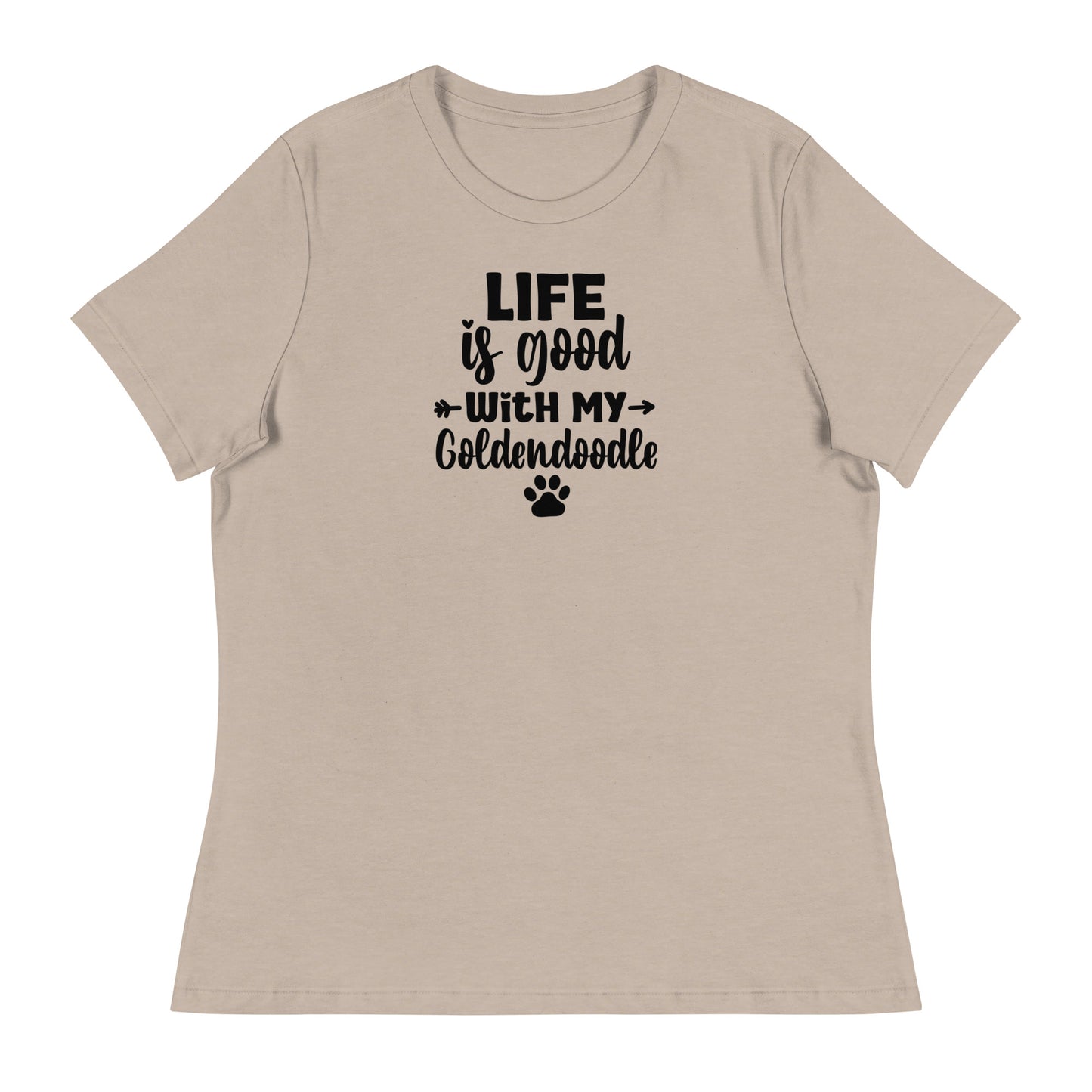 Life is Good Goldendoodle Women's Relaxed T Shirt