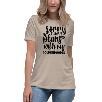 Plans with my Goldendoodle Women's Relaxed T Shirt