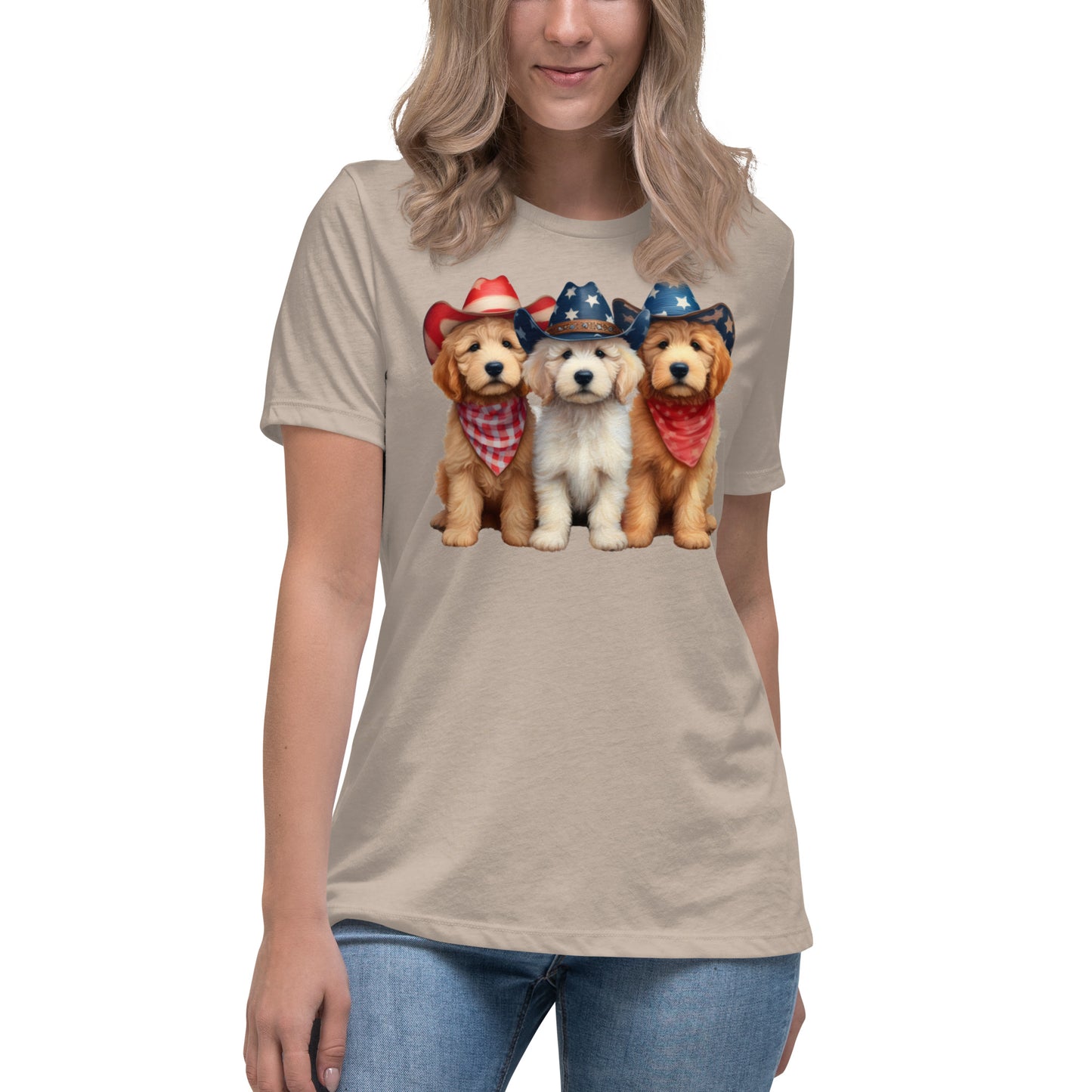 Patriotic Doodles Women's Relaxed T-Shirt