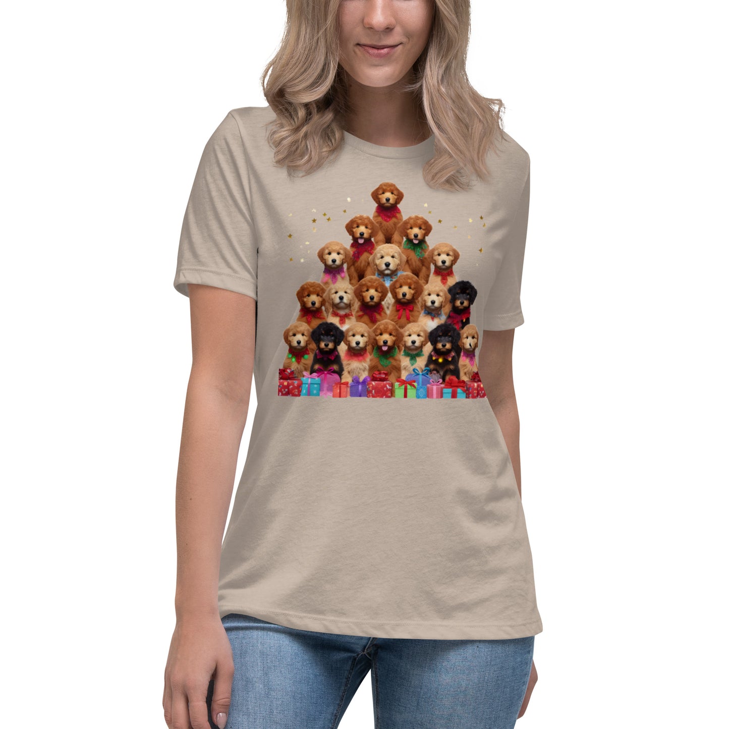 Christmas Tree Doodles Women's Relaxed T-Shirt