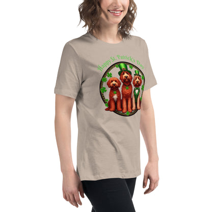 Doodle St. Patrick's Day - Bella Women's Relaxed T Shirt