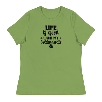 Life is Good Goldendoodle Women's Relaxed T Shirt