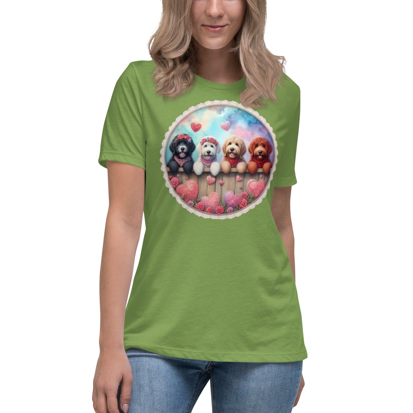 Valentine Doodles - Women's Relaxed Bella & Canvas T Shirt