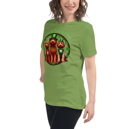 Doodle St. Patrick's Day - Bella Women's Relaxed T Shirt