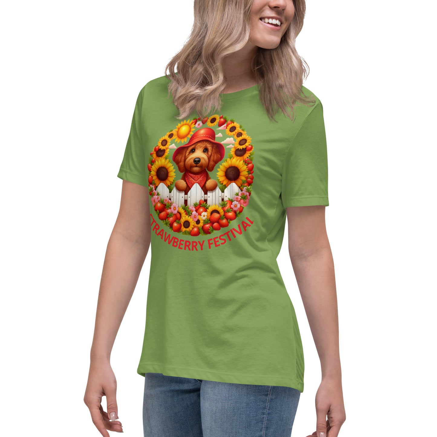 Strawberry Festival Doodle - Women's Relaxed T Shirt