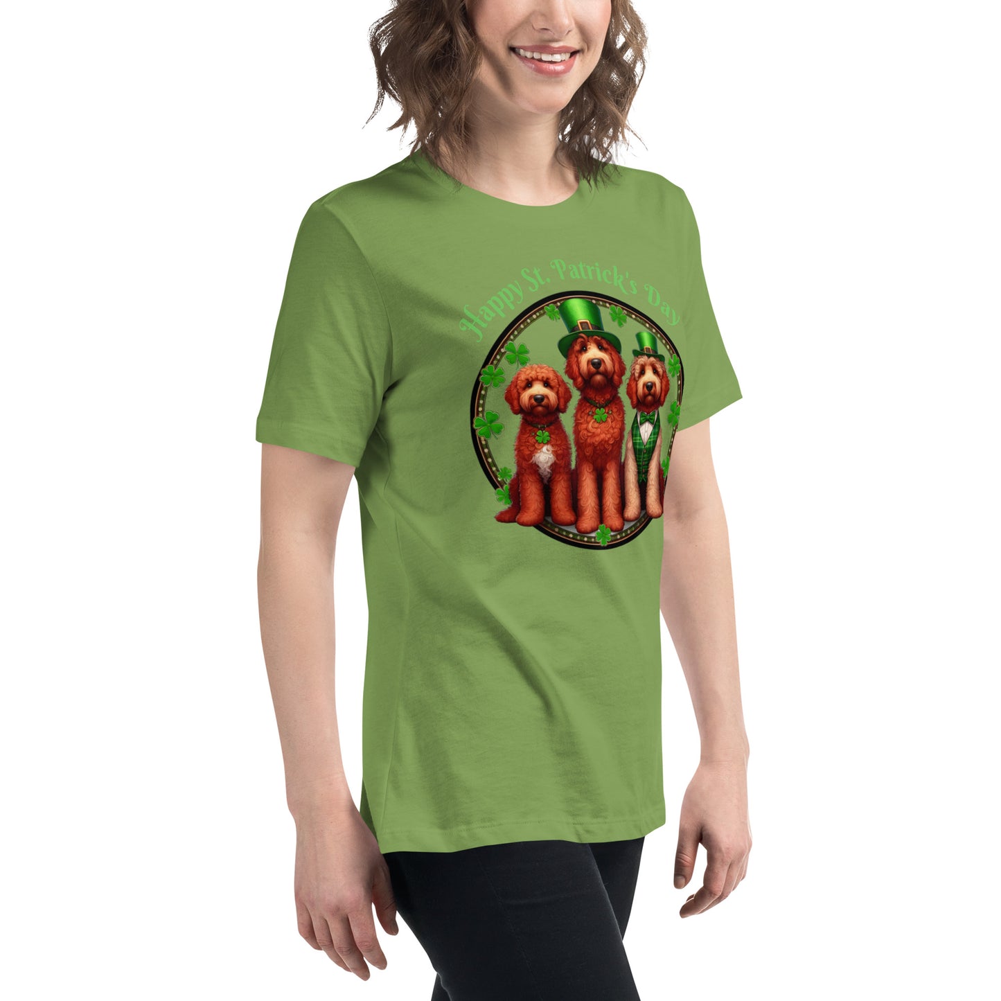 Doodle St. Patrick's Day - Bella Women's Relaxed T Shirt