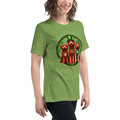 Doodle St. Patrick's Day - Bella Women's Relaxed T Shirt