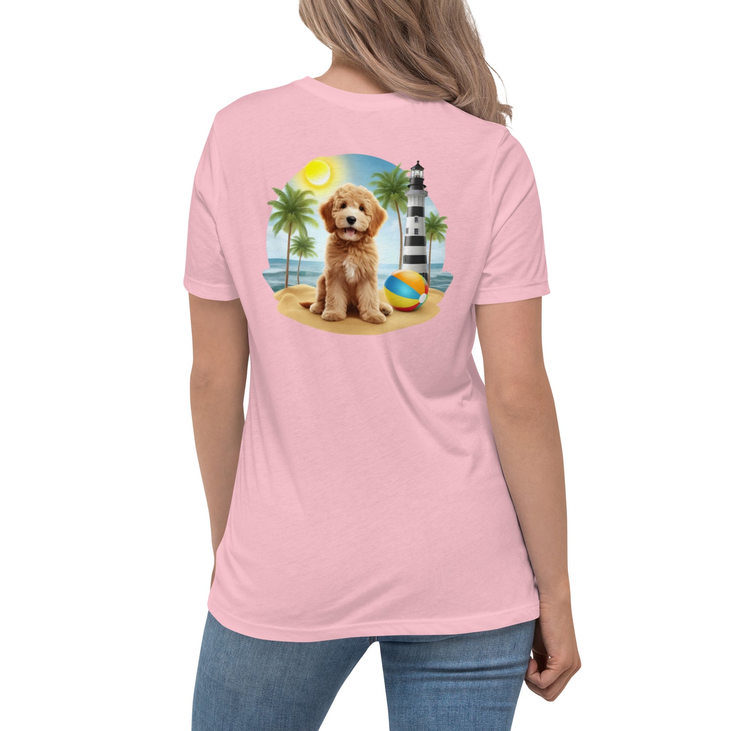 Lighthouse Doodle Women's Relaxed T Shirt