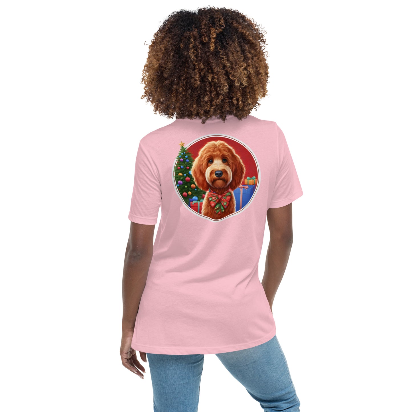 Red Doodle Christmas Women's Relaxed T Shirt