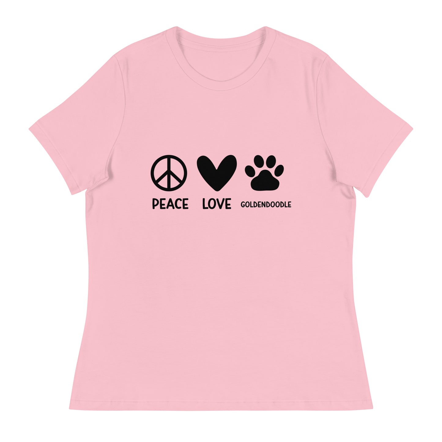 Peace Love Goldendoodle Women's Relaxed T Shirt