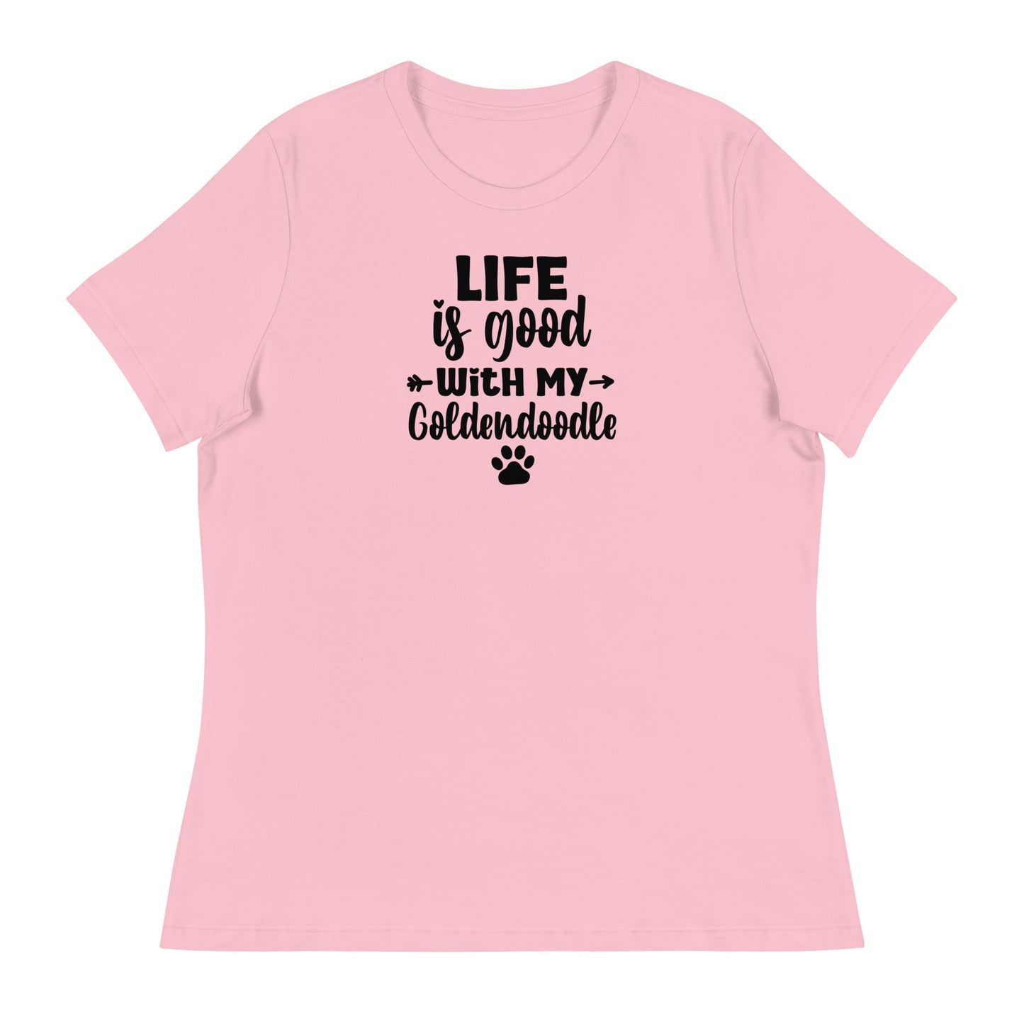 Life is Good Goldendoodle Women's Relaxed T Shirt