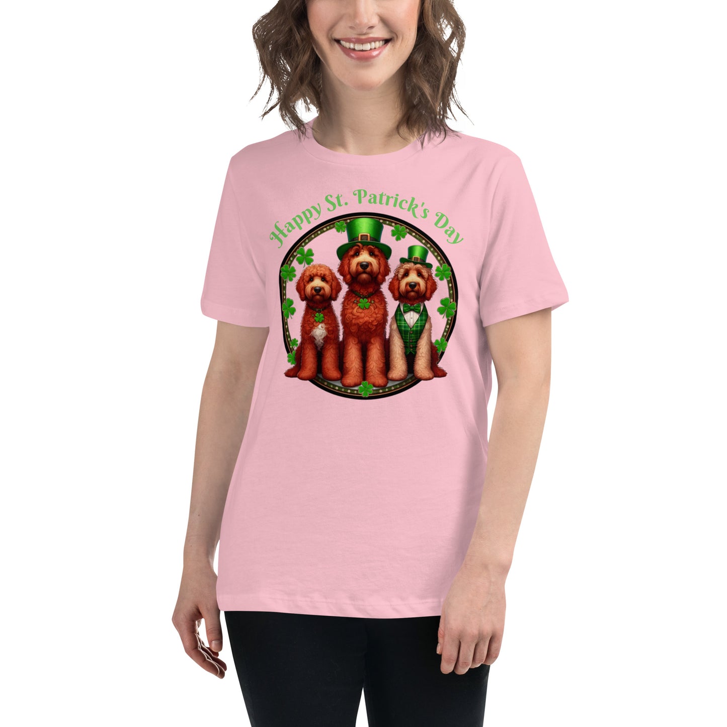 Doodle St. Patrick's Day - Bella Women's Relaxed T Shirt