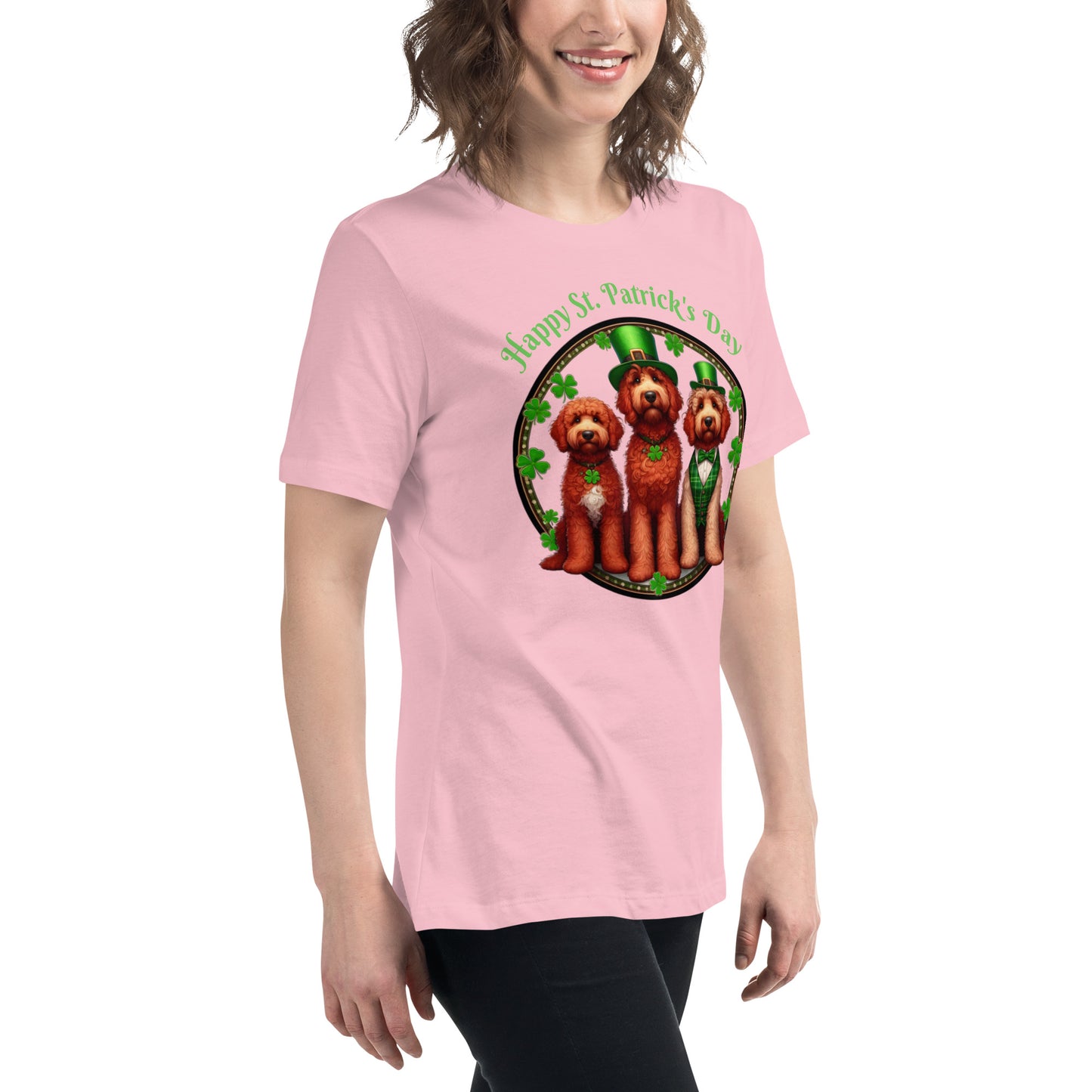 Doodle St. Patrick's Day - Bella Women's Relaxed T Shirt