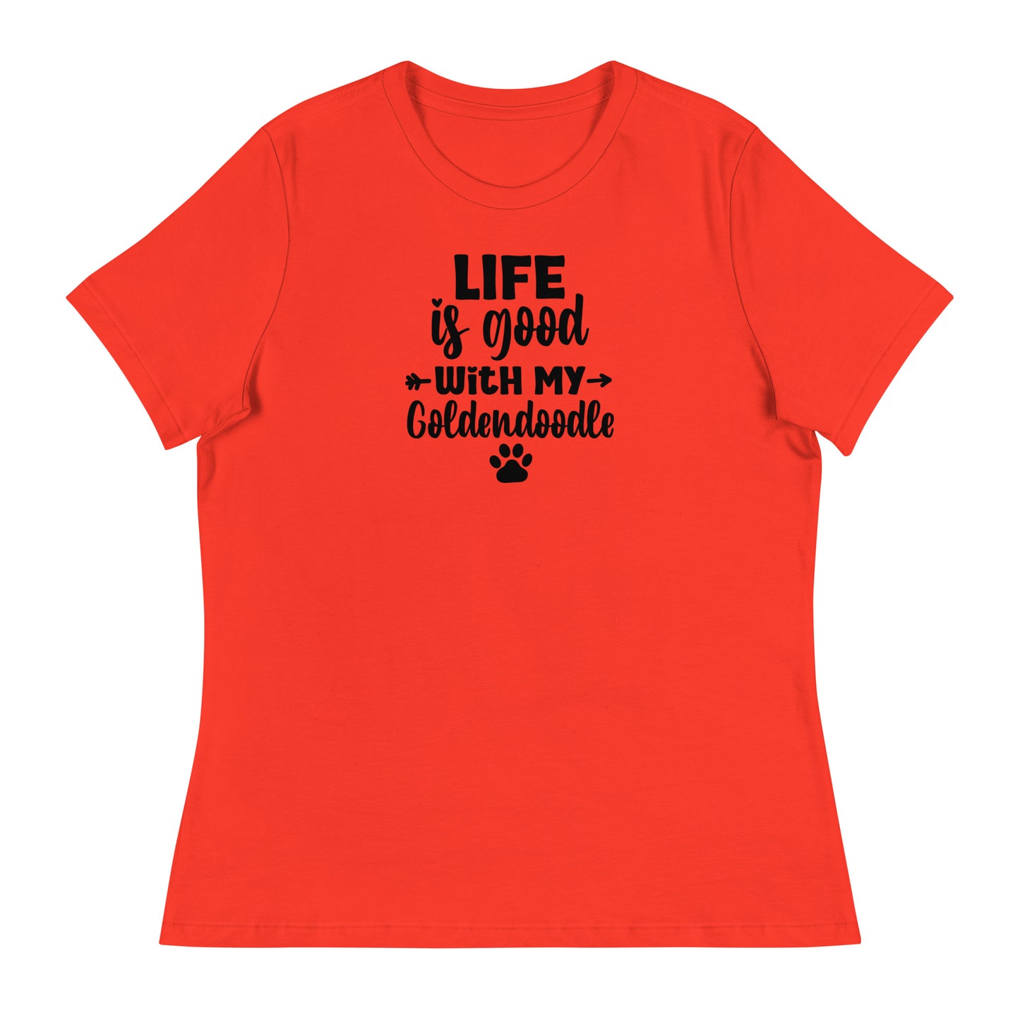 Life is Good Goldendoodle Women's Relaxed T Shirt