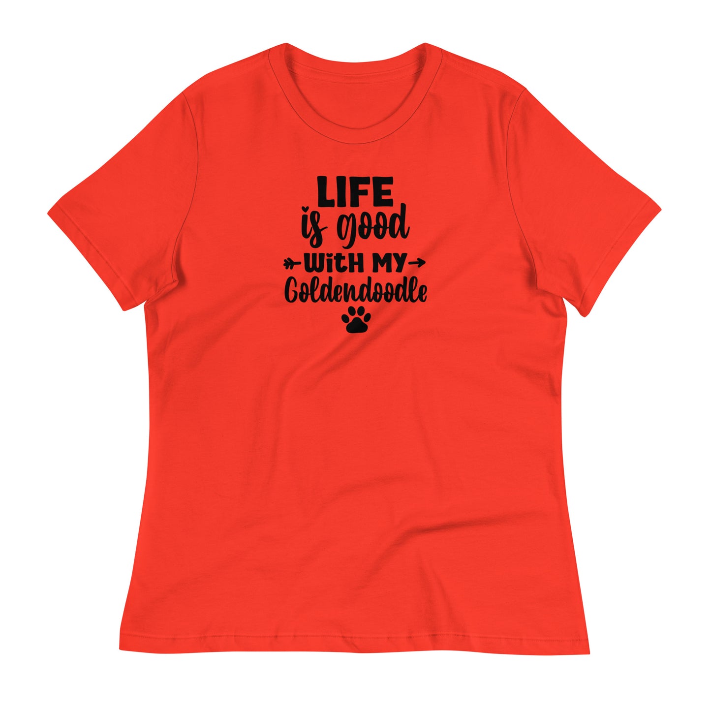 Life is Good Goldendoodle Women's Relaxed T Shirt