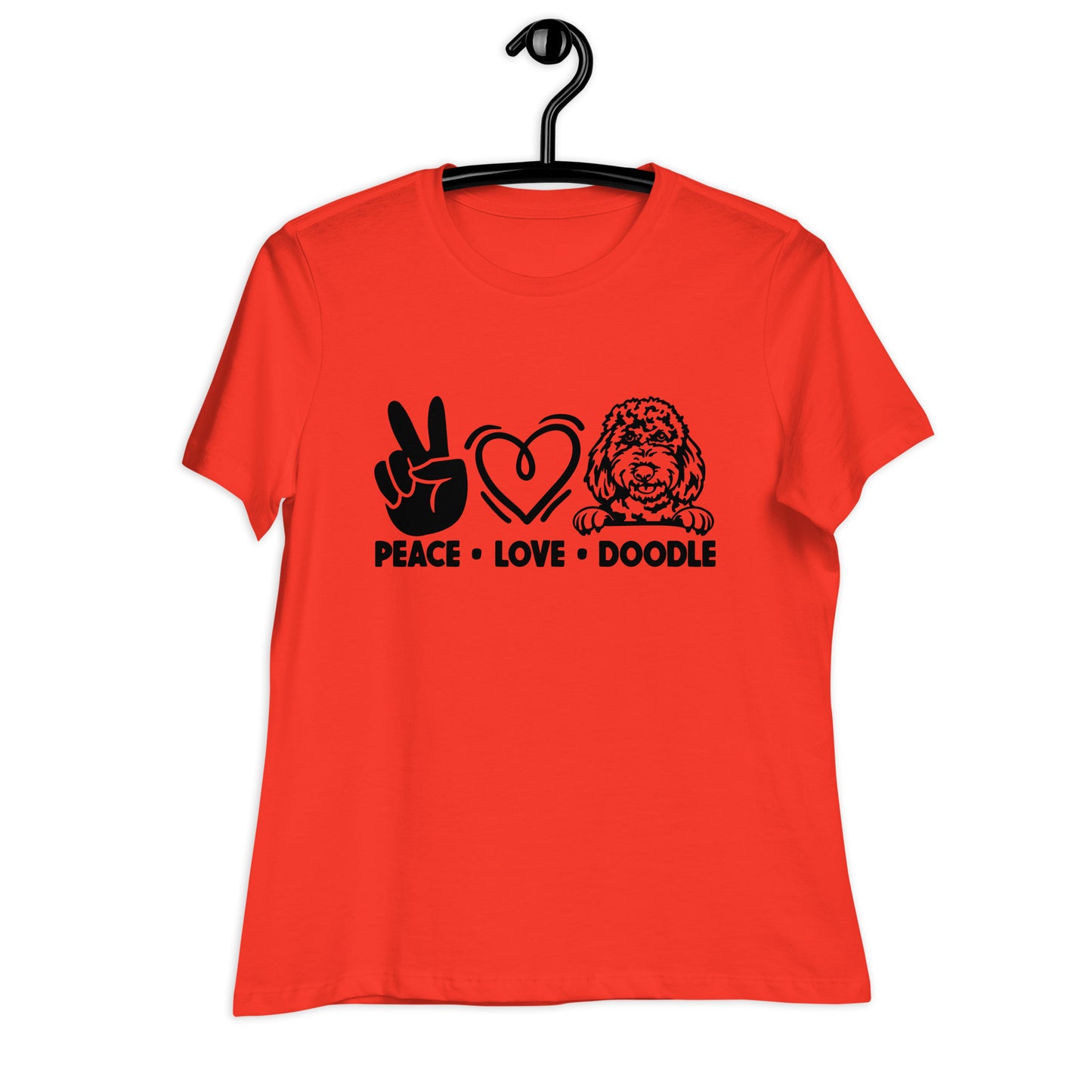 Peace Love Doodle Women's Relaxed T Shirt