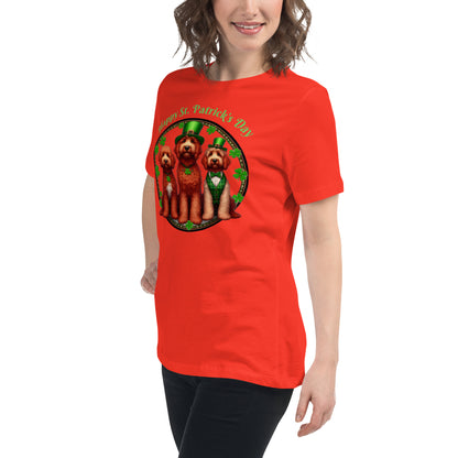 Doodle St. Patrick's Day - Bella Women's Relaxed T Shirt