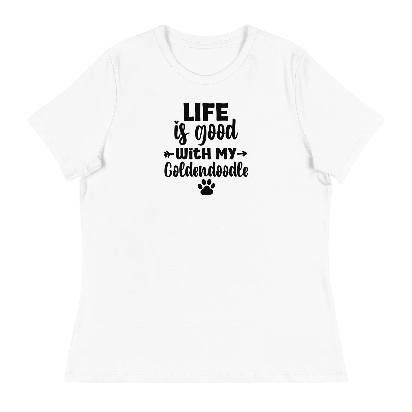 Life is Good Goldendoodle Women's Relaxed T Shirt