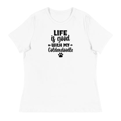 Life is Good Goldendoodle Women's Relaxed T Shirt