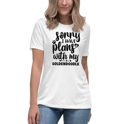 Plans with my Goldendoodle Women's Relaxed T Shirt