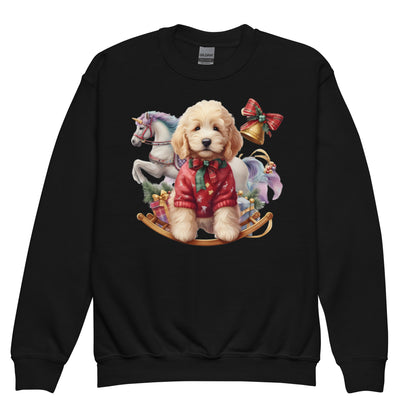 Christmas Doodles Youth Crewneck Sweatshirt