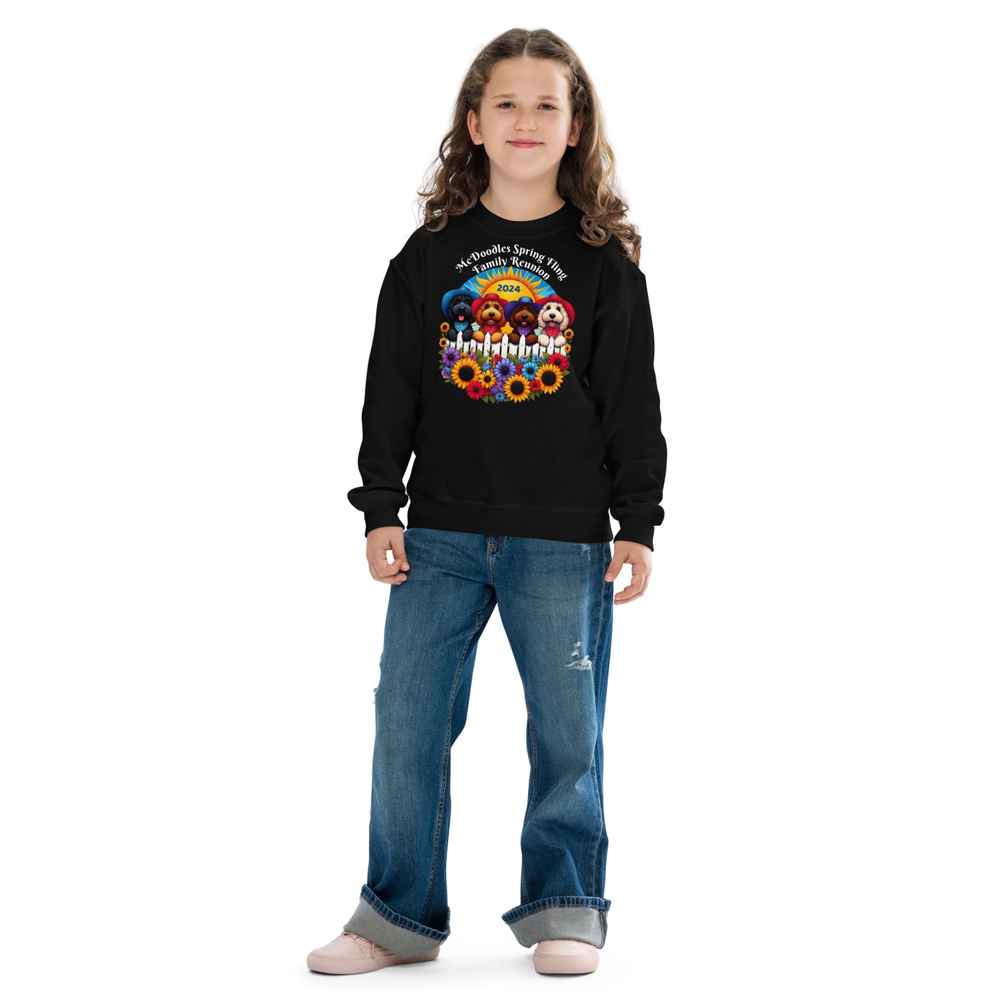 McDoodles Spring Fling Romp 2024 - Unisex Youth Sweatshirt