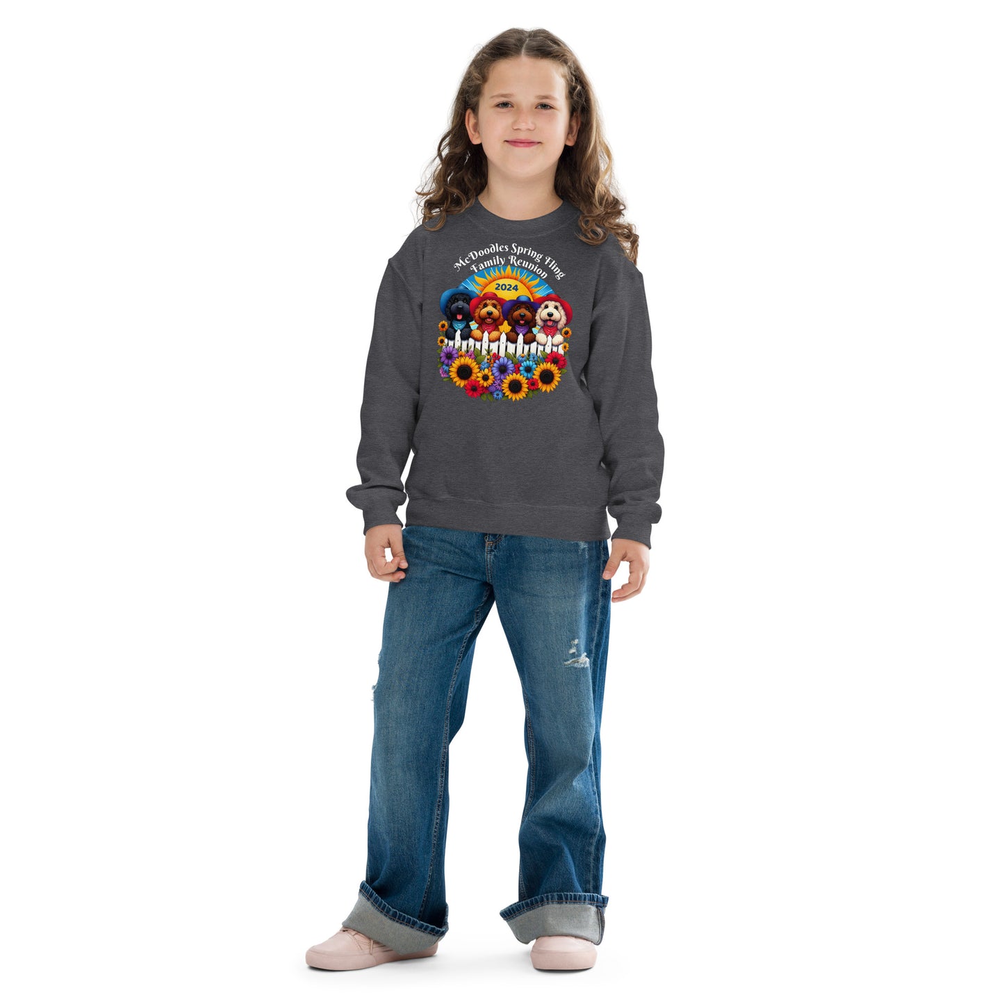 McDoodles Spring Fling Romp 2024 - Unisex Youth Sweatshirt