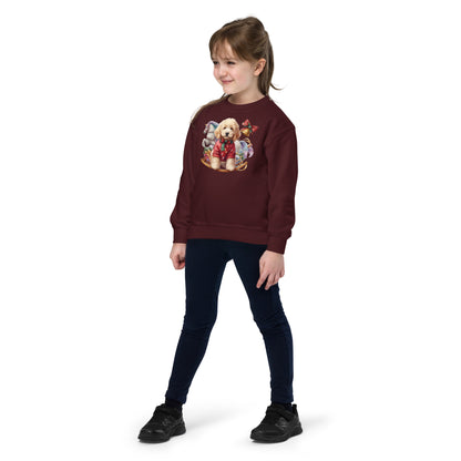 Christmas Doodles Youth Crewneck Sweatshirt