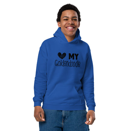 Love My Goldendoodle Youth Heavy Blend Hoodie