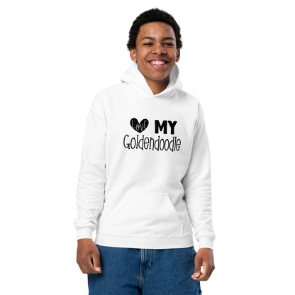 Love My Goldendoodle Youth Heavy Blend Hoodie