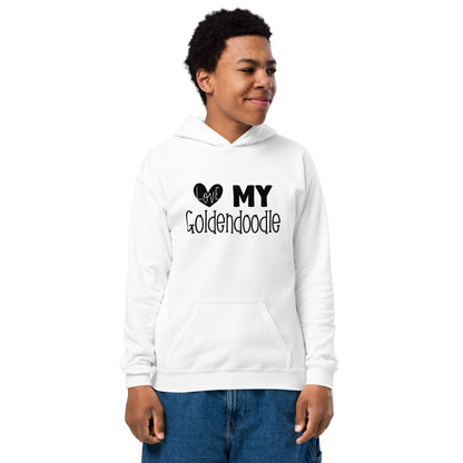 Love My Goldendoodle Youth Heavy Blend Hoodie