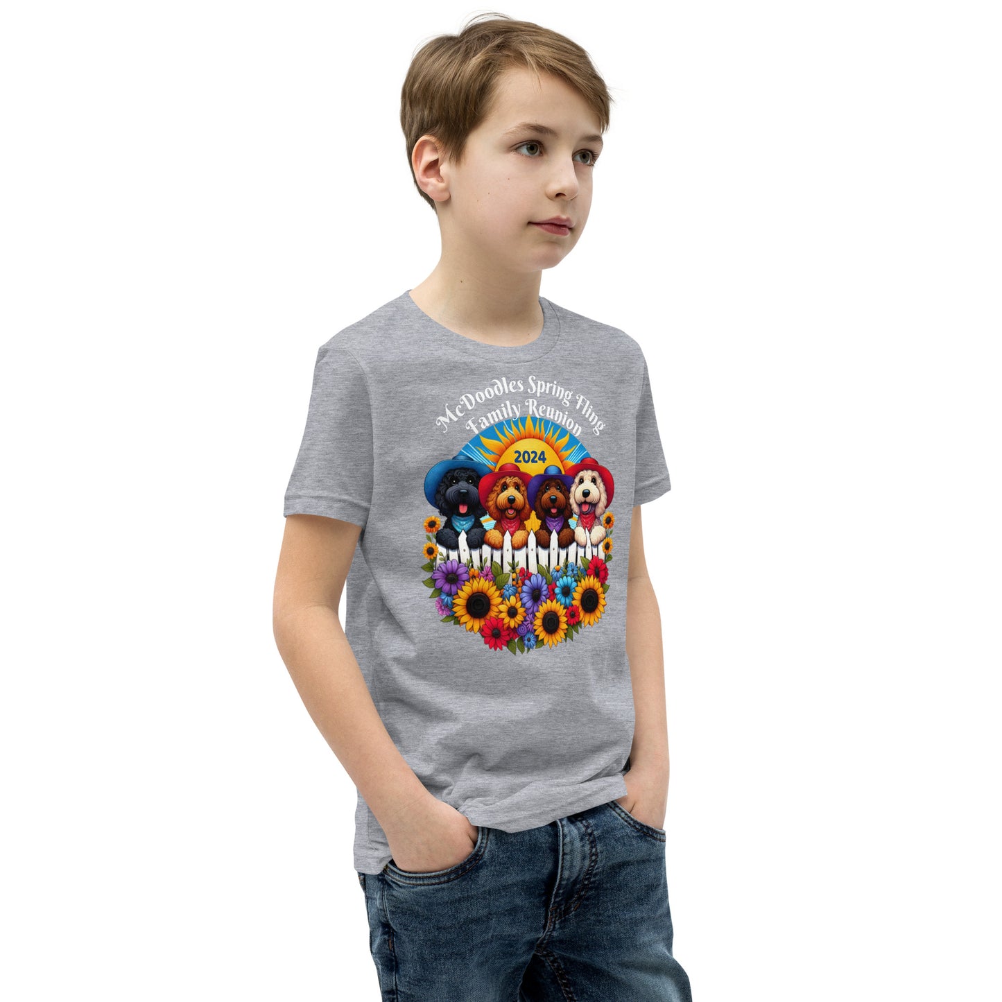 McDoodles Spring Fling Romp 2024 - Unisex Youth Short Sleeve T Shirt