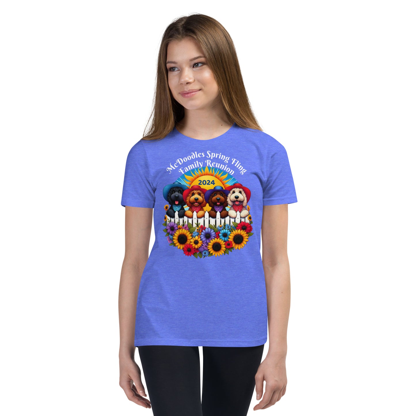 McDoodles Spring Fling Romp 2024 - Unisex Youth Short Sleeve T Shirt