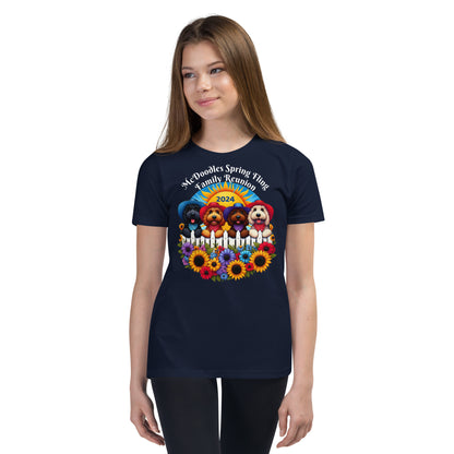 McDoodles Spring Fling Romp 2024 - Unisex Youth Short Sleeve T Shirt